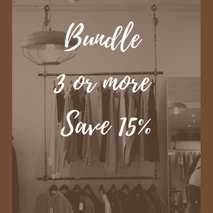 Bundle 3 or more listings & Save 15%